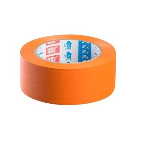 Ragasztószalag PVC, UV álló 48x33 narancs Euroll