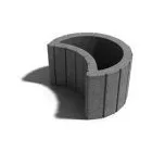 Támfalelem Leier Luna 50x40x30 szürke