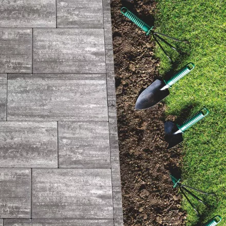 Térburkoló Viastein kerti szegély 100x20x5 antr.