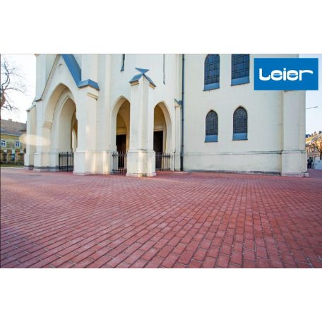 Térburkoló Leier Piazza piros 30x20x6 cm