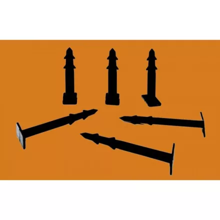 Rögzítő tüske fagyapothoz 125 mm