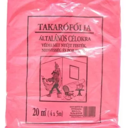 Fólia Takaró 4x5m vékony
