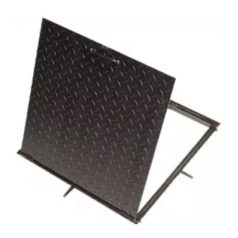 Vízóra akna fedlap zárható fekete 60x60