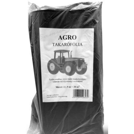 Fólia Takaró 4x5 agro fekete