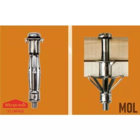 Molly tipli gipszkartonhoz 4x38 mm fém