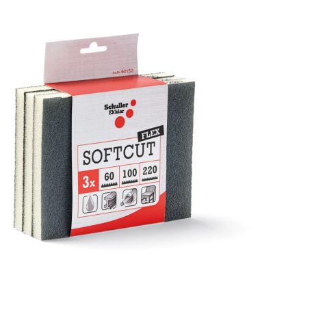Csiszoló szivacs párna szett 3 db-os 60150