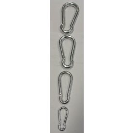 Karabiner rugós horg. 80mm