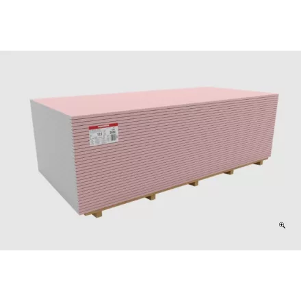 Tűzgátló gipszkarton 1200x2000x12,5 cm 2,4 m2