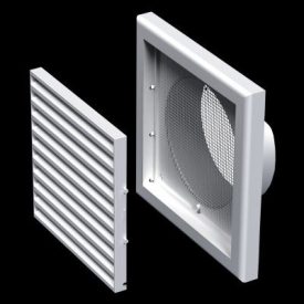 Vents Szellőzőrács MV 120 VS csőcsatlakozós