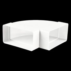 Vents Lapos csatorna könyök vízsz. PVC 9291