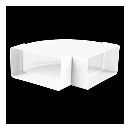 Vents Lapos csatorna könyök vízsz. PVC 9291