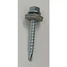 Csavar lemezhez 4,8x55 gumis alátéttel fához feket