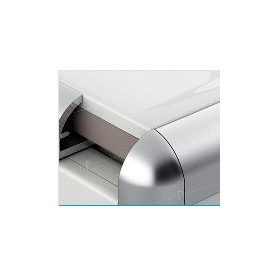 Élvédő sarok végzáró íves eloxált ezüst  8 mm