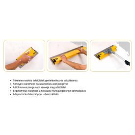 Glettelő fali 1000 mm lepke kétkezes