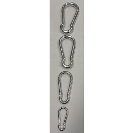 Karabiner rugós horg. 40mm
