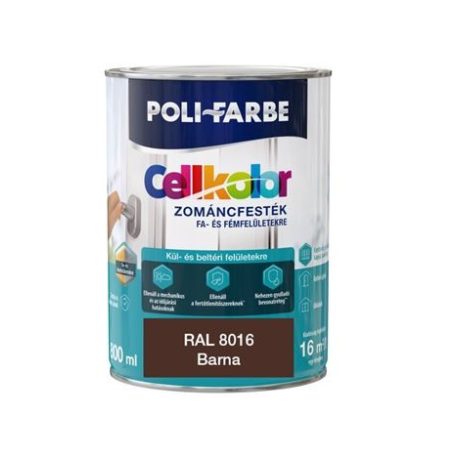 Cellkolor zománcfesték matt barna 0,8 L