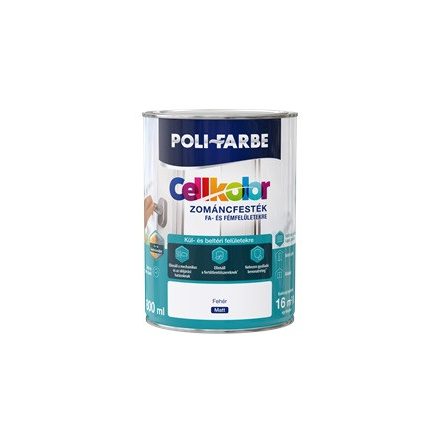 Cellkolor zománcfesték matt fekete 0,8 L