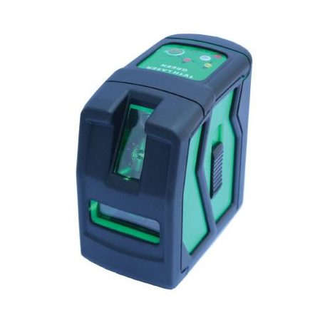 Bautool Önbeálló kereszt és vonallézer (zöld)