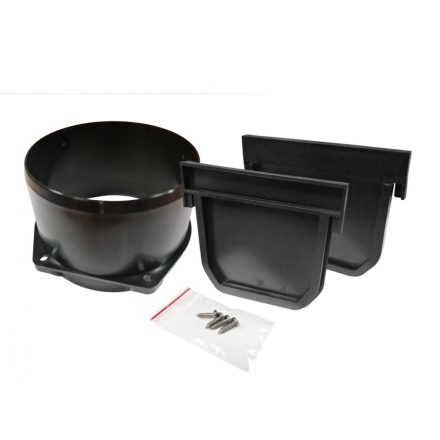 Vízelvezető folyókához végelzáró szett magas